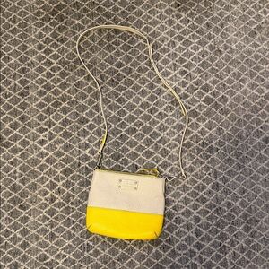 Kate Spade Yellow and Cream Crossbody Bag